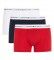 Kopen Tommy Hilfiger Pack 3 Boxers Essential wit, marine, rood