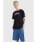 Tommy Jeans T-shirt Logo in puro cotone nera