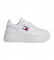 Comprare Tommy Hilfiger Scarpe da basket essenziali in pelle bianca
