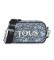 Tous Shoulder Bag-Reporter K M Evolution Blue -12.7x20.6x8cm