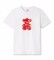 Tous T-Shirt de Pedras Gémeas de Urso Vermelho Branco