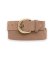Buy Twinset Brown suede belt with logo