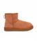 UGG Classic Mini II camel leather ankle boots