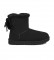 UGG Classic Double Bow Mini leather ankle boots black  