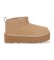 Buy UGG Beige Classic Ultra Mini Platform leather ankle boots