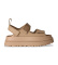 Acheter UGG GoldenGlow Sandales en cuir beige gaufré