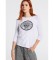 Victorio & Lucchino, V&L T-shirt manica 3/4 Dandy Glam Logo bianca