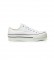 Victoria Chaussures de basket blanc - Hauteur de la plate-forme : 4 cm