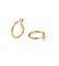 VIDAL & VIDAL Earrings Aro Vidal & Vida 18 Kt gold finish clip 20X2mm gold plated