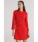 Comprar Victorio & Lucchino, V&L Cazadora Chanelera con botones dorados detalle bolsillos rojo