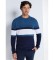 Buy Victorio & Lucchino, V&L Box-collared jumper with blue stripes