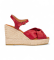 Acheter Wonders Espadrilles en cuir Sonia 22 rouge
