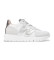Comprar Wonders Zapatillas de piel Oslo blanco, plata