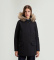 Kup Woolrich Czarna parka Arctic z odpinanym futrem
