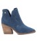 Xti Stivaletti 141258 Blu -Altezza tacco n 9cm-