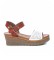 Xti Sandals 45146 white -Height wedge: 7cm
