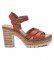 Xti Sandals 042716 brown -height heel 9cm
