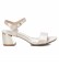 Xti Metallic gold sandals -Height 5cm heel