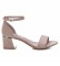 Xti Sandals with pink heel -Height heel 5cm