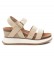 Xti Sandali con cinturino beige -Altezza cu a 7cm-