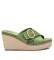 Xti Leather Sandals 141356 green -Heel height 9cm