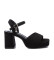 Comprar Xti Ms Antelina Leather Sandals Preto