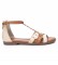 Xti Brown studded sandals