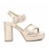 Xti Sandalias tiras cruzadas dorado -Altura Tacón 10cm-
