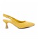 Xti Chaussures jaunes  effet cuir verni -Hauteur du talon 5cm