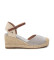 Buy Xti Silver leather espadrilles 140746