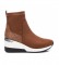 Xti Ankle boots 130052 brown -Height of wedge: 7cm