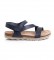 Yokono Chipre 145 navy blue leather sandals