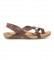 Yokono Brown leather sandals Ibiza 718