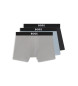 BOSS Confezione da 3 boxer neri, grigi, blu