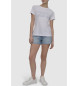 DKNY T-shirt jeansowy biały