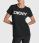 DKNY Koszulka z logo czarna