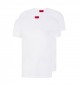HUGO Förpackning med 2 T-shirts, vit, V-ringad, V-ringad, vit