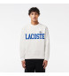 Lacoste Lacoste Jogger-sweatshirt i hvid fleece