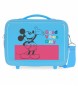 Joumma Bags Mickey Good Vibes Only ABS Toilet Bag Adaptável azul claro -29x21x15cm