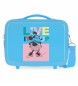 Joumma Bags Toilettas ABS Minnie Live It Up Aanpasbaar lichtblauw -29x21x15cm