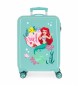 Joumma Bags Ariel Princess Celebration valigia rigida cabina turchese -38x55x20cm-