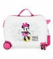 Joumma Bags Valigia per bambini 2 ruote multidirezionali Enjoy the Day bianco -38x50x20cm-