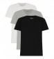 Tommy Hilfiger 3er-Pack CN Short Sleeve T-Shirts wei, grau, schwarz