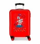 Disney Hard Cabin Suitcase 55cm Mickey on the Moon red -38x55x20cm