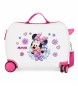 Joumma Bags Minnie Super Helpers mala infantil rodas multidireccionais brancas -50x38x20cm