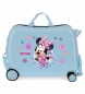 Joumma Bags Minnie Super Helpers Kinderkoffer multidirektionale Rder hellblau -50x38x20cm