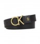 Calvin Klein Ceinture en cuir Logo Belt black -large, 3,5-