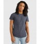 Tommy Jeans TJM T-shirt Slim Jaspe C Hals blau 