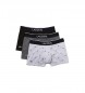 Lacoste Pack 3 Boxershorts Casual Signature gr, sort