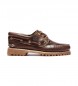 Timberland Skórzane buty do łodzi Authentics 3 Eye Classic Lug w kolorze brązowym
